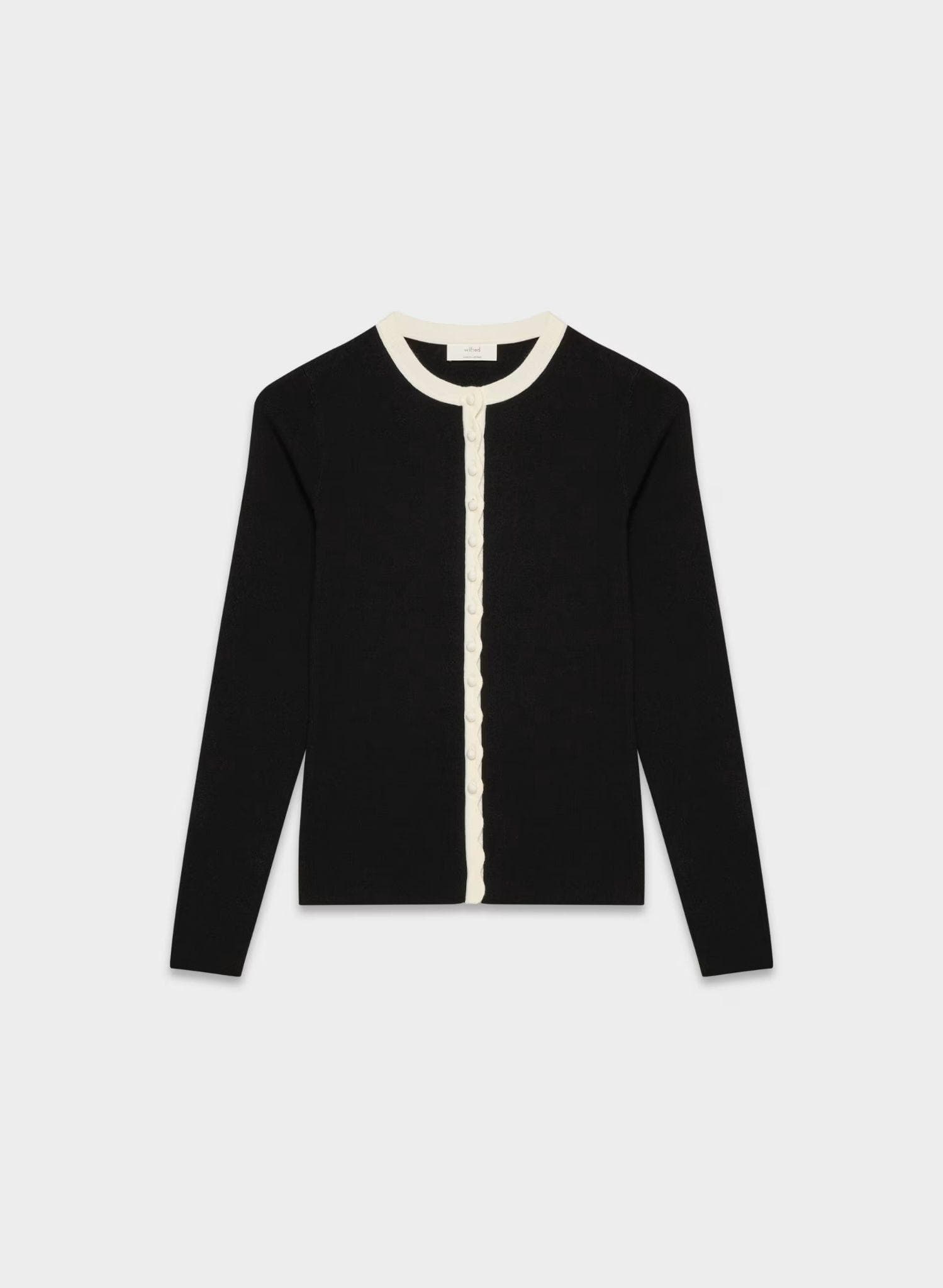 Contrast Trim Cardigan