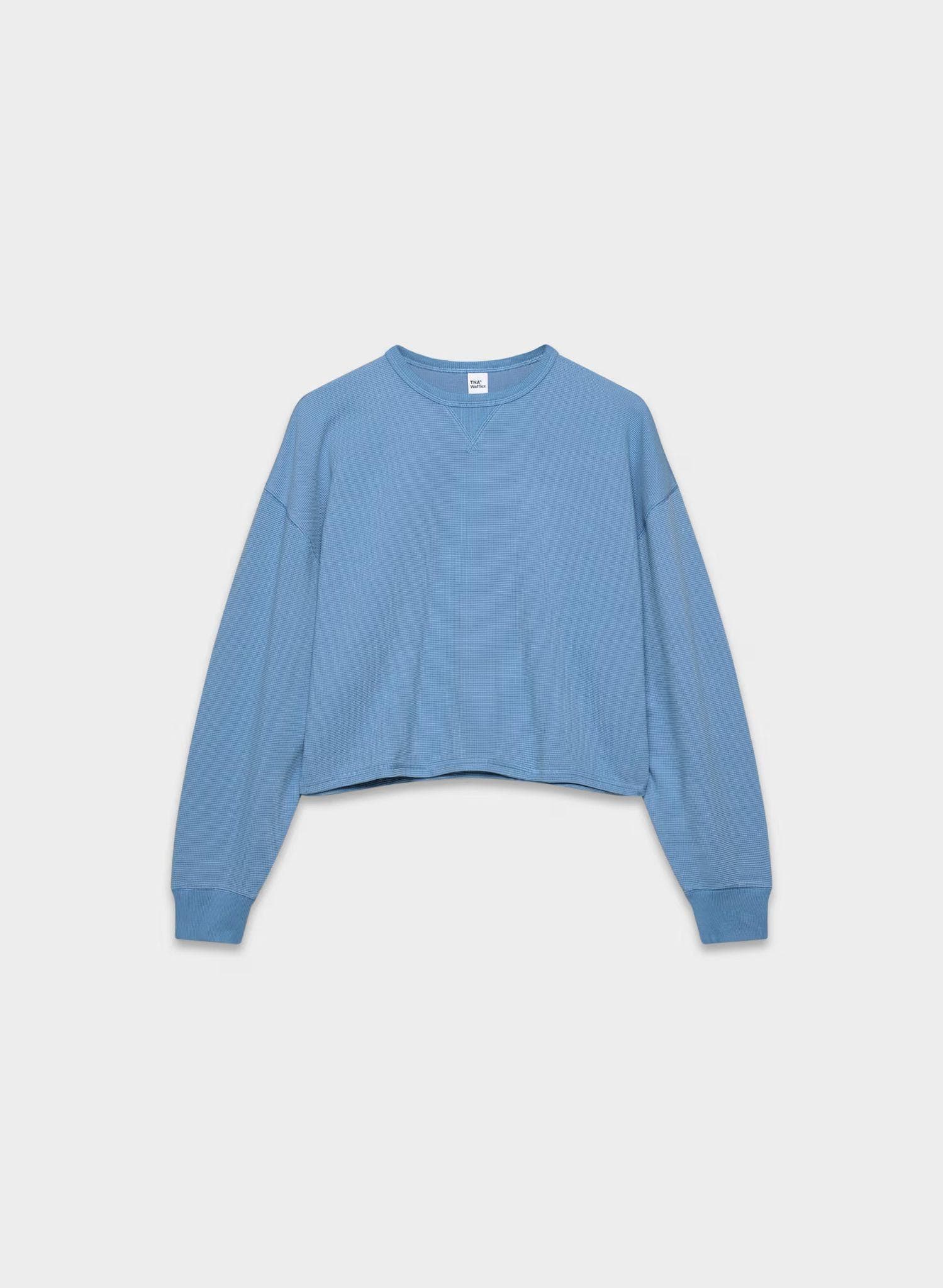 Waffle Knit Crewneck